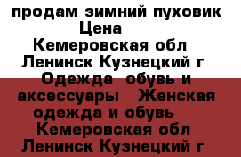 продам зимний пуховик  › Цена ­ 650 - Кемеровская обл., Ленинск-Кузнецкий г. Одежда, обувь и аксессуары » Женская одежда и обувь   . Кемеровская обл.,Ленинск-Кузнецкий г.